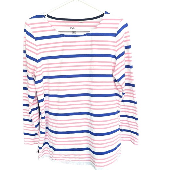 Boden Top Womens Plus Size 16/18 Stripes Ahead of the Rest Cotton Casual - Picture 1 of 13
